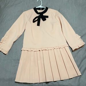Pleated mini dress